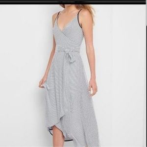 Gap Stripped Cami Wrap Dress